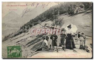 Cauterets - Tourists in front of the Hotel de la Reine Hostesse - - Old Postcard