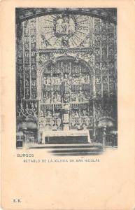 B93419 retablo de la iglesia de san nicolas   barcelona  spain