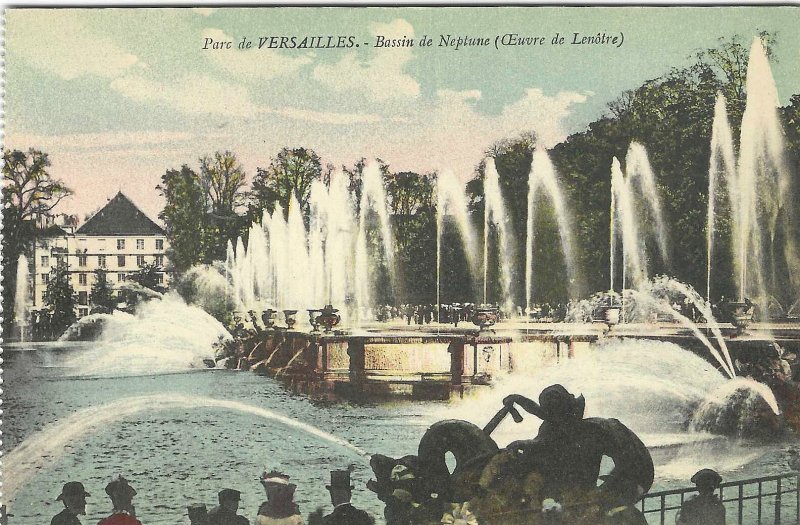 1907-15 Versailles, France Bassin de Neptune Fountain Postcard