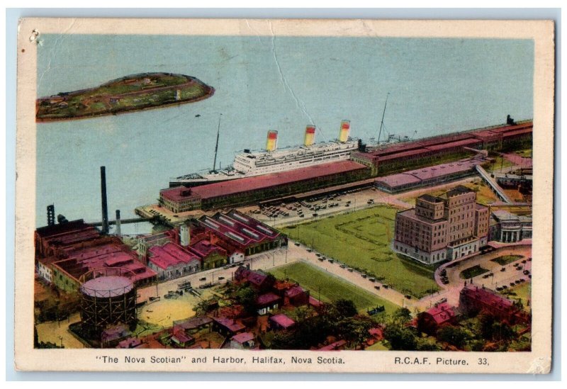 1937 The Nova Scotian Harbor Halifax Nova Scotia Canada Vintage Postcard 