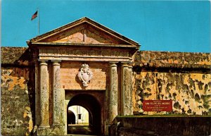 Entrance El Morro Castle San Juan Puerto Rico Postcard