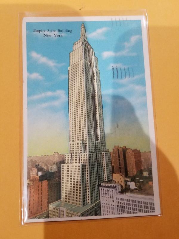 Antique Postcard, Empire State Building, New York