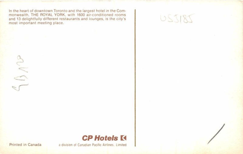 US5185 royal york toronto hotel canada