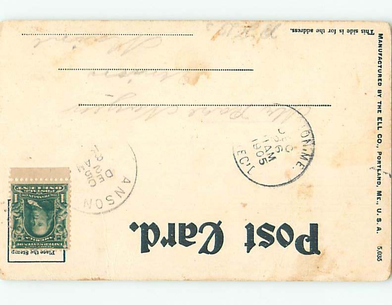 Pre-1907 comic HORSE AND CARRIAGE DESTROYED BY APPROACHING TRAIN HL2173