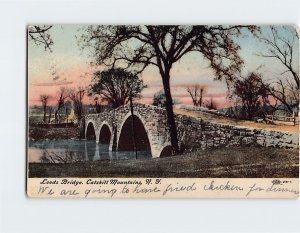 Postcard Leeds Bridge Catskill Mountains Leeds New York USA