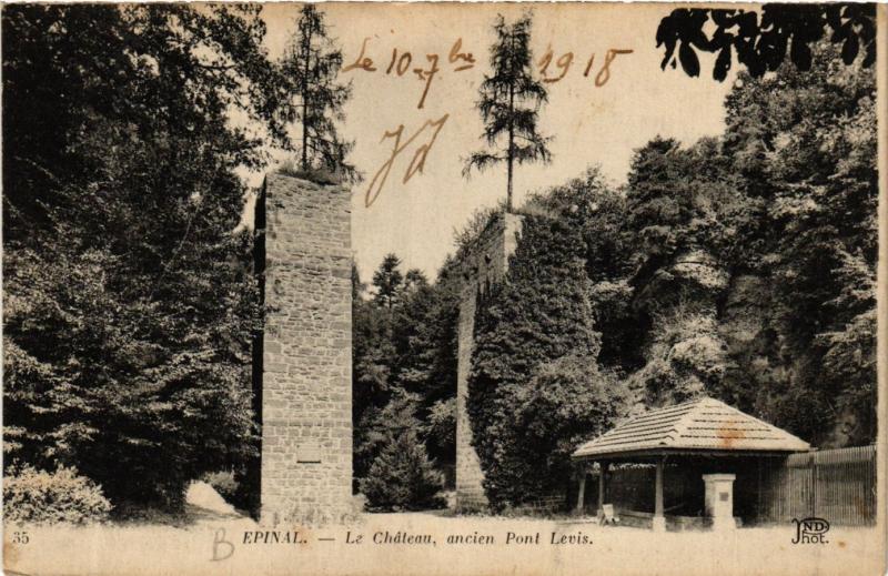 CPA ND. 35. ÉPINAL LE Chateau. Ancien Pont Levis (405553)