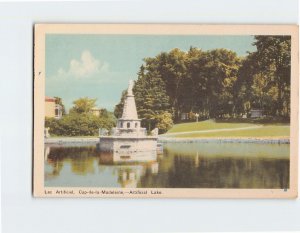 Postcard Artificial Lake, Cap-de-la-Madeleine, Trois-Rivières, Canada