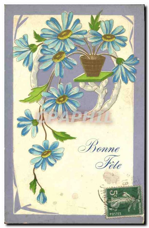 Old Postcard Fantasy Flowers