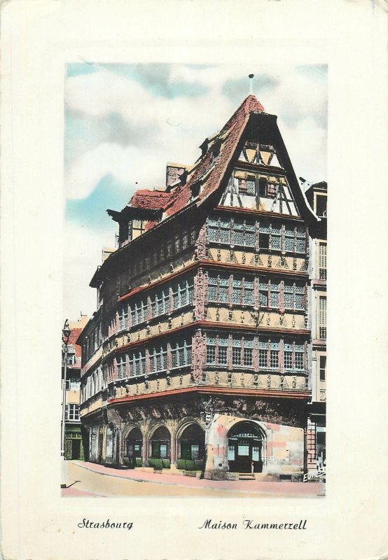 Post card France Strasbourg Kammerzell house typical architecture