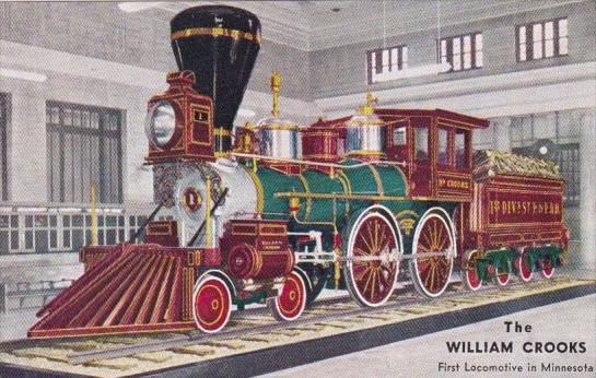 Great Northern Railway Company The William Crooks First Locomotive In Minnesota