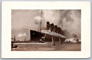 K50/ Ship Postcard c10 R.M.S. Mauretania Ocean Liner Great Britian 258