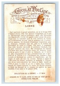 1880s-90s Chocolat Poulain Carl Von Linne Father of Modern Taxonomy F157