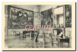 Old Postcard Chateau de Compiegne The Salon of Music Tapestry Gorlins and Bea...