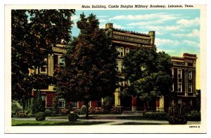 Vintage Main Building, Castle Heights Military Academy, Lebanon, TN Postcard