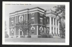 Toombs Co Court House Outside Lyons GA RPPC Unused c1940s