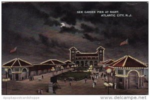 New Jersey Atlantic City New Garden Pier At Night