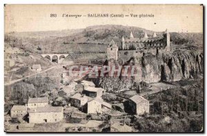 Old Postcard The sailhans Auvergne (Cantal) General view