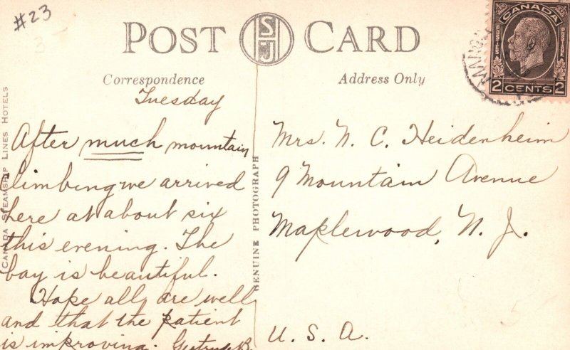 Tirage Albuminé Original William Notman - Manoir Richelieu, Murray Bay - Circa 1890