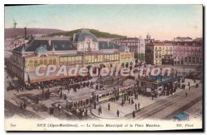 Old Postcard Nice Alpes Maritimes The Municipal Casino and the Place Massena