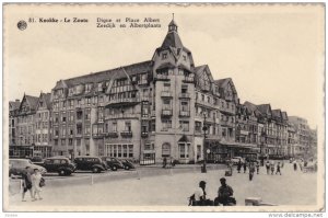 KNOCKE-ZOUTE , Belgium , 1930-40s : Digne et Place Albert