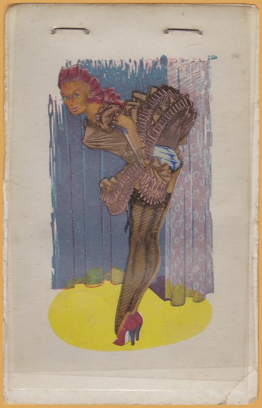 Dancing Girl, flip up glassine layers to undress the girl - c1945 S. S. Adams