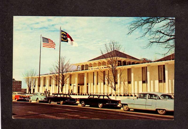 NC North Carolina Legislative Bldg Building Raleigh Postcard US NC Flags