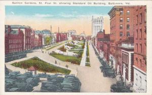 Sunken Gardens - Standard Oil Building - Baltimore, Maryland WB