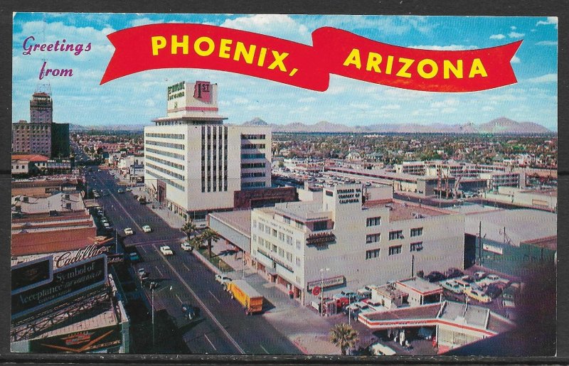 Arizona, Phoenix - Greetings From - North Central Avenue - [AZ-300]