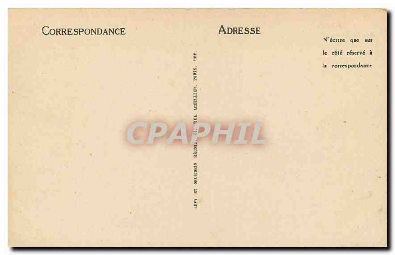 Old Postcard Paris Arc de Triomphe