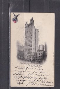 NEW YORK, THE SYNDICATE BUILDING, 1899 Private Mailing Card ppc. to Germany