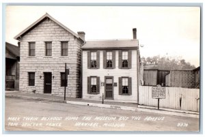 Hannibal Missouri MS Postcard Mark Twain Boyhood Home Museum c1930's