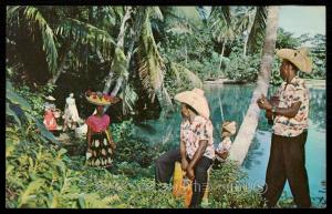 By the Blue Hole Lagoon near Port Antonio, Jamaica.