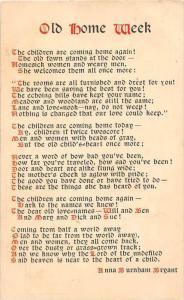 19250  Old Home Week  Poem  Anna Burnbam Bryant