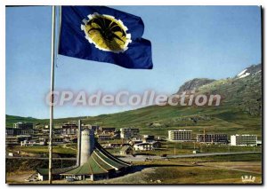 Postcard Modern Alpe d'Huez Isere Platform superleure Our Lady of Nelges