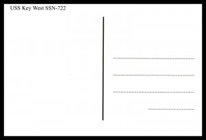 Postcard USS Key West SSN-722 