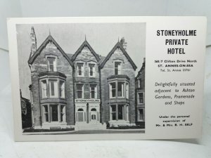 Stoneyholme Private Hotel 365/7 Clifton Drive North St Annes on Sea Vtg Postcard