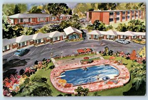 1960 Wilmington North Carolina Vintage Postcard Motel 2916 Market Street Highway