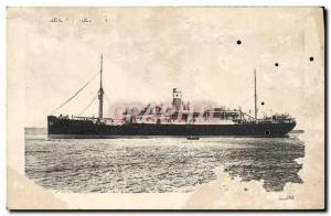 Postcard Old Groix Chargers Reunis Boat