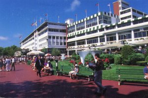 OCEANPORT NJ MONMOUTH PARK RACETRACK UNUSED CONTINENTAL CHROME POSTCARD