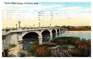 Postcard BRIDGE SCENE Waterloo Iowa IA AP6067