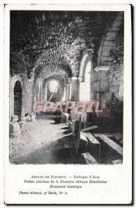 Postcard Abbey Flavigny Fabrique d & # 39Anis Cloitre inside the first Benedi...
