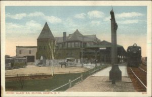 Lehigh Valley RR Train Station Depot - Geneva NY c1920 Postcard