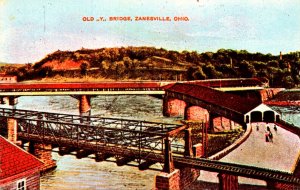 Ohio Zanesville Covered Timber Y Bridge