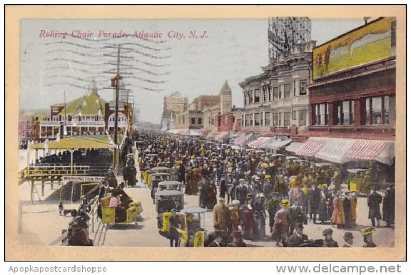 New Jersey Atlantic City Rolling Chair Parade 1911