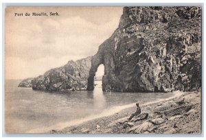Sark Bailiwick of Guernsey Postcard Port Du Moulin c1910 Antique Unposted