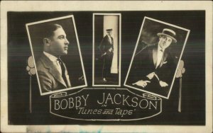 Stage Performer Bobby Jackson Tunes & Taps - Dance Dancing AUTOGRAPH RPPC