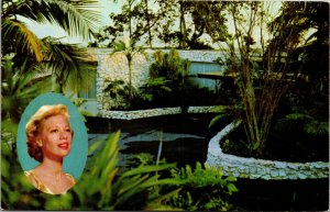 Vtg Home Residence Of Dinah Shore Celebrity Beverly Hills California CA Postcard