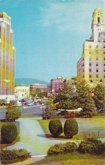 Arkansas Hot Springs National Park Looking Northwest On Central Avenue 1955