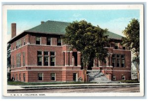 c1920s Y.M.C.A Exterior Roadside Columbus Nebraska NE Unposted Vintage Postcard