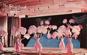 Las Vegas Nevada Stardust Hotel Show Time Showgirls Dancers Postcard AA61016